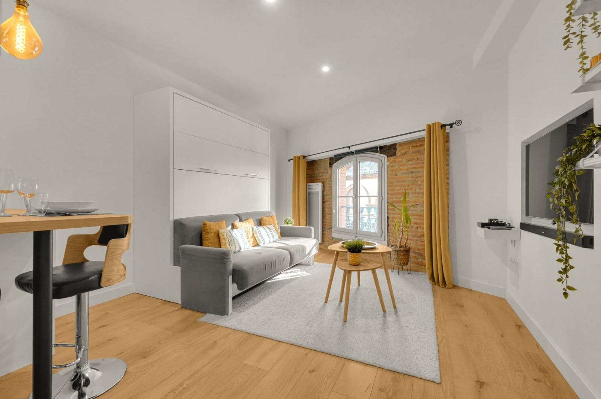 Le Floral - Cosy Studio Climatise Avec Parking Prive Et Netflix Тулуза Екстериор снимка